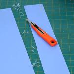 Sulfar Acrylic Plastic Fibre Sheets Cutter Hook Knife Blade with 2 Extra Blades Inside (Random Colour) (1554)