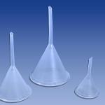 Widely Pure Transparent Plastic Measuring Beaker Set Combo 1000,500,250,100,50ml for Laboratory and 3PCS Plastic funnels for Laboratory and Kitchen use funnels Set All Purpose Funnels