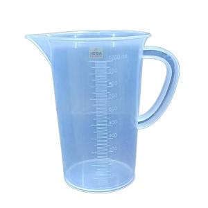 Widely Pure Transparent Plastic Measuring Beaker Set Combo 1000,500,250,100,50ml for Laboratory and 3PCS Plastic funnels for Laboratory and Kitchen use funnels Set All Purpose Funnels